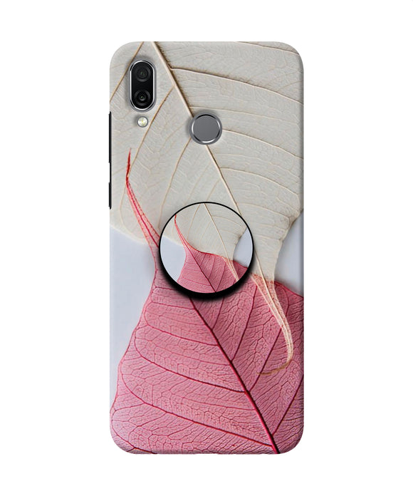White Pink Leaf Honor Play Pop Case