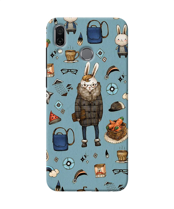 Canvas Rabbit Print Honor Play Back Cover