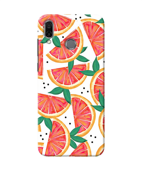 Abstract Orange Print Honor Play Back Cover