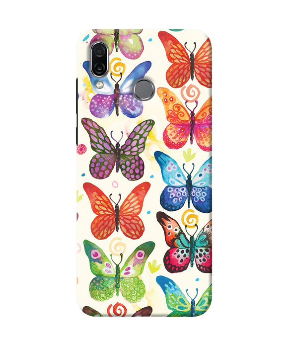 Abstract Butterfly Print Honor Play Back Cover