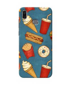 Abstract Food Print Honor Play Back Cover