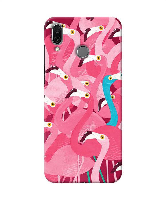 Abstract Sheer Bird Pink Print Honor Play Back Cover