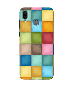 Abstract Colorful Squares Honor Play Back Cover