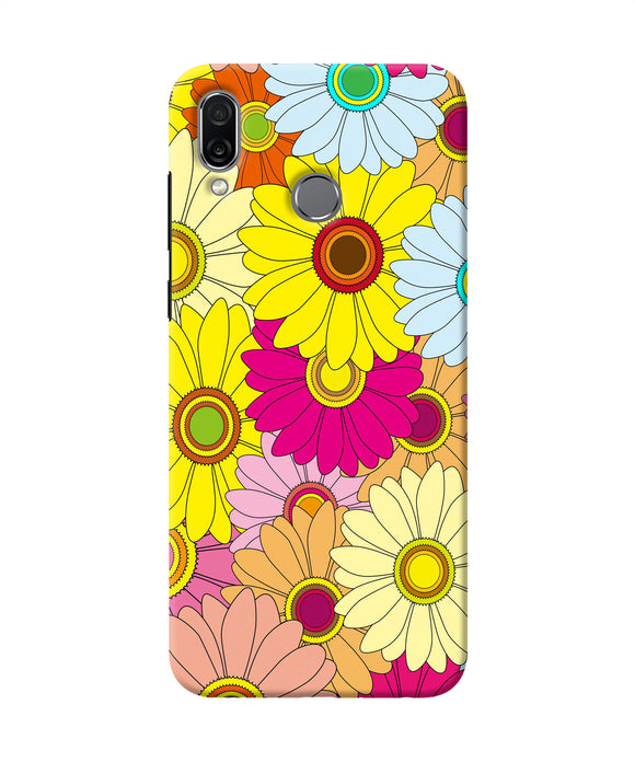 Abstract Colorful Flowers Honor Play Back Cover