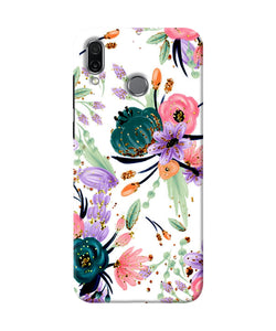 Abstract Flowers Print Honor Play Back Cover