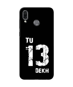 Tu Tera Dekh Quote Honor Play Back Cover