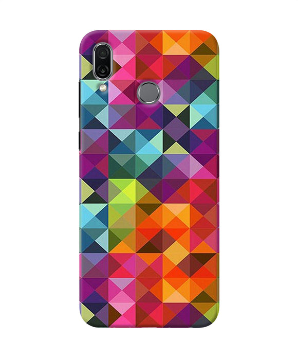 Abstract Triangle Pattern Honor Play Back Cover