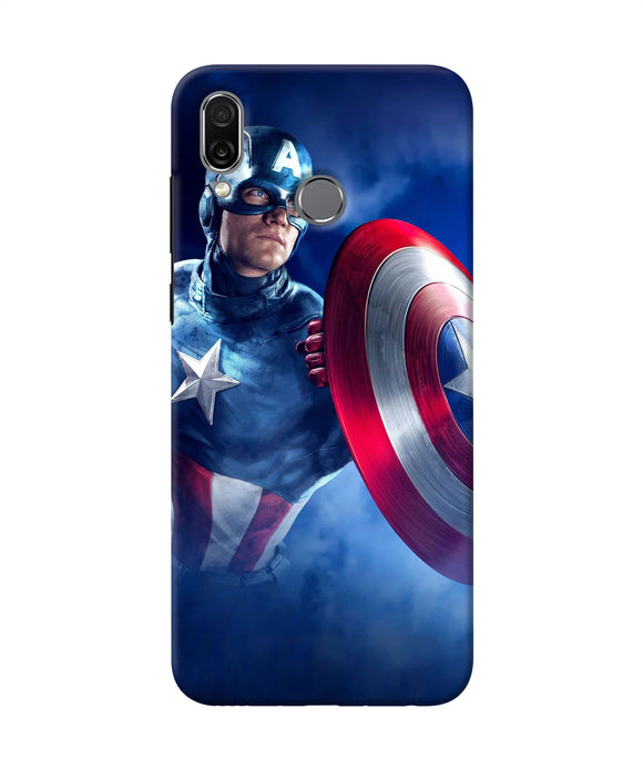 Captain America On Sky Honor Play Back Cover