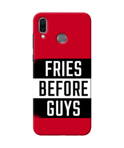 Fries Before Guys Quote Honor Play Back Cover