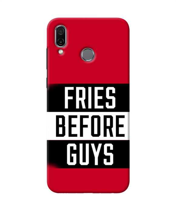 Fries Before Guys Quote Honor Play Back Cover