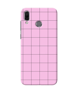 Pink Square Print Honor Play Back Cover