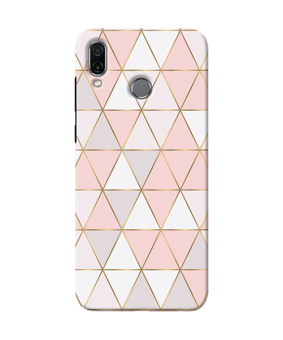 Abstract Pink Triangle Pattern Honor Play Back Cover