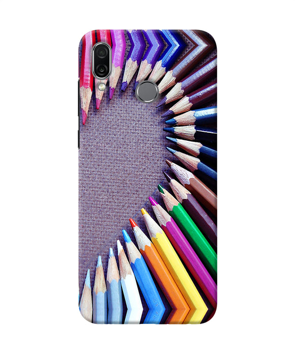 Color Pencil Half Heart Honor Play Back Cover