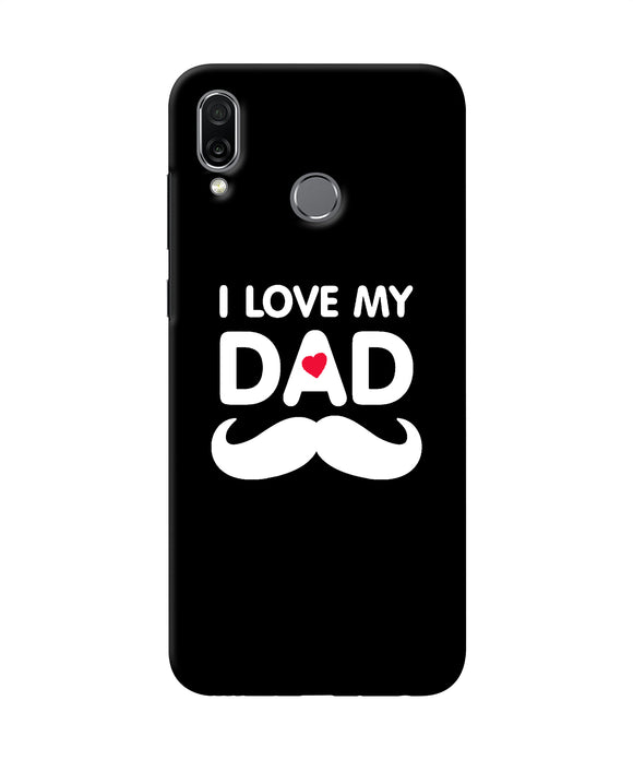 I Love My Dad Mustache Honor Play Back Cover