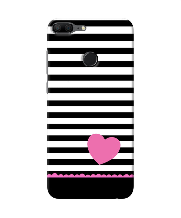 Abstract Heart Honor 9 Lite Back Cover