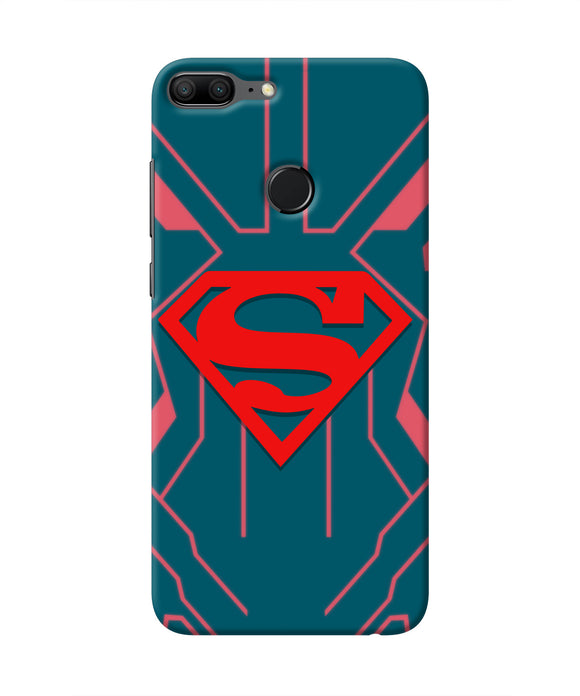 Superman Techno Honor 9 Lite Real 4D Back Cover