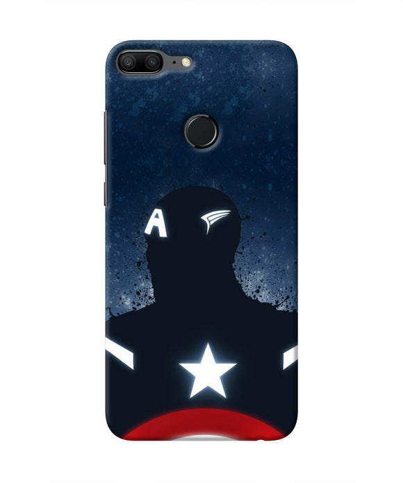 Captain america Shield Honor 9 Lite Real 4D Back Cover