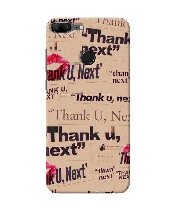 Thank You Next Honor 9 Lite Back Cover