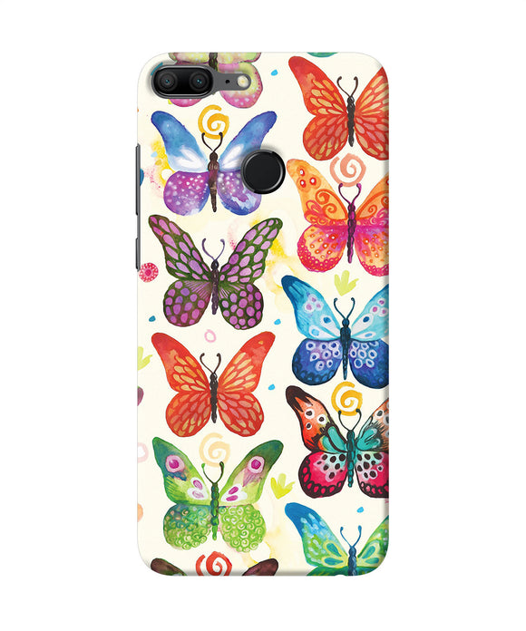 Abstract Butterfly Print Honor 9 Lite Back Cover