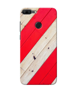 Abstract Red Brown Wooden Honor 9 Lite Back Cover
