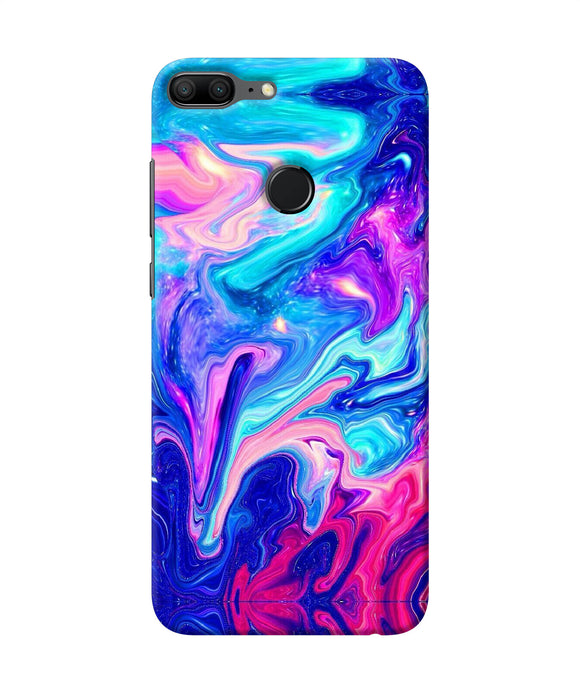 Abstract Colorful Water Honor 9 Lite Back Cover