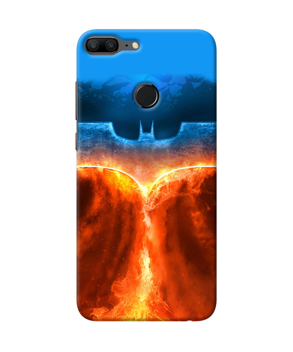 Burning Batman Logo Honor 9 Lite Back Cover