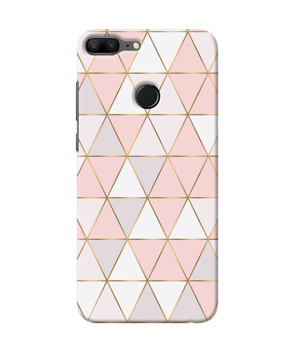 Abstract Pink Triangle Pattern Honor 9 Lite Back Cover
