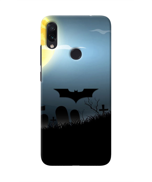 Batman Scary cemetry Redmi Note 7 Real 4D Back Cover