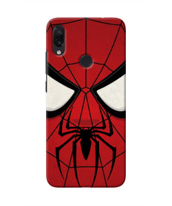 Spiderman Face Redmi Note 7 Real 4D Back Cover