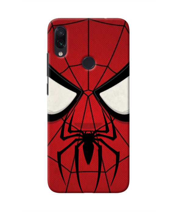 Spiderman Face Redmi Note 7 Real 4D Back Cover