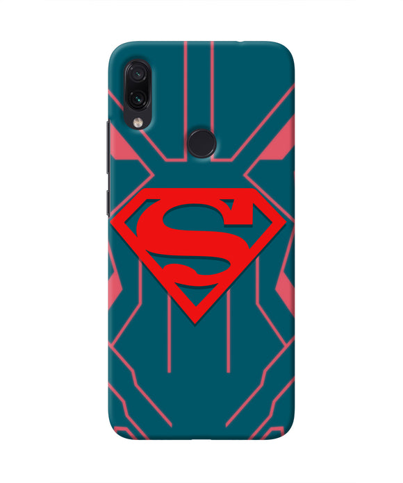 Superman Techno Redmi Note 7 Real 4D Back Cover