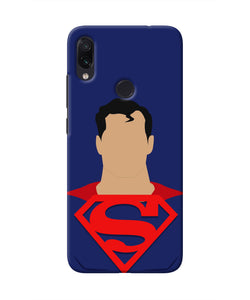 Superman Cape Redmi Note 7 Real 4D Back Cover