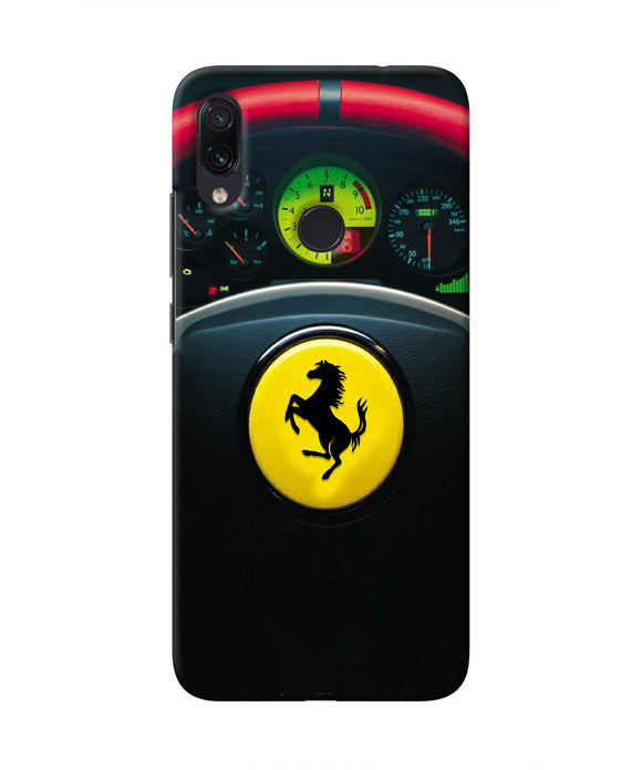 Ferrari Steeriing Wheel Redmi Note 7 Real 4D Back Cover