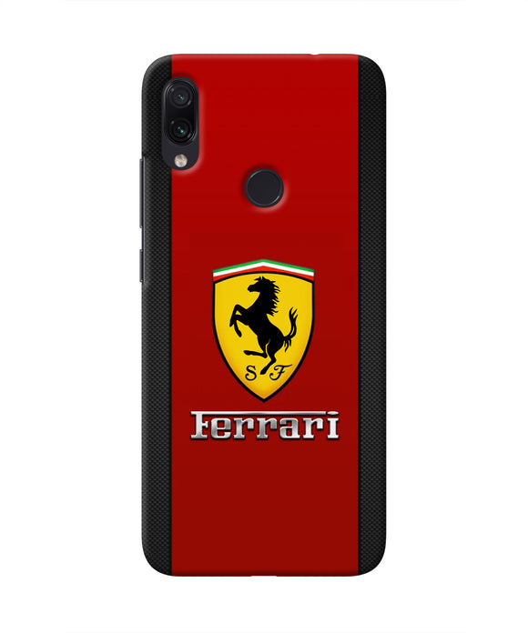 Ferrari Abstract Red Redmi Note 7 Real 4D Back Cover