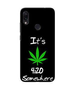 Weed Quote Redmi Note 7 Real 4D Back Cover