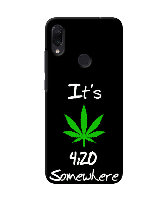 Weed Quote Redmi Note 7 Real 4D Back Cover