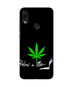 Weed Relax Quote Redmi Note 7 Real 4D Back Cover