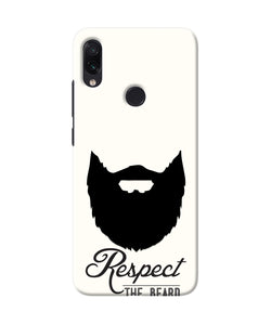 Respect the Beard Redmi Note 7 Real 4D Back Cover