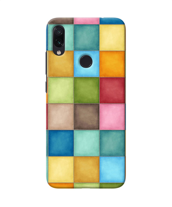 Abstract Colorful Squares Redmi Note 7 Back Cover