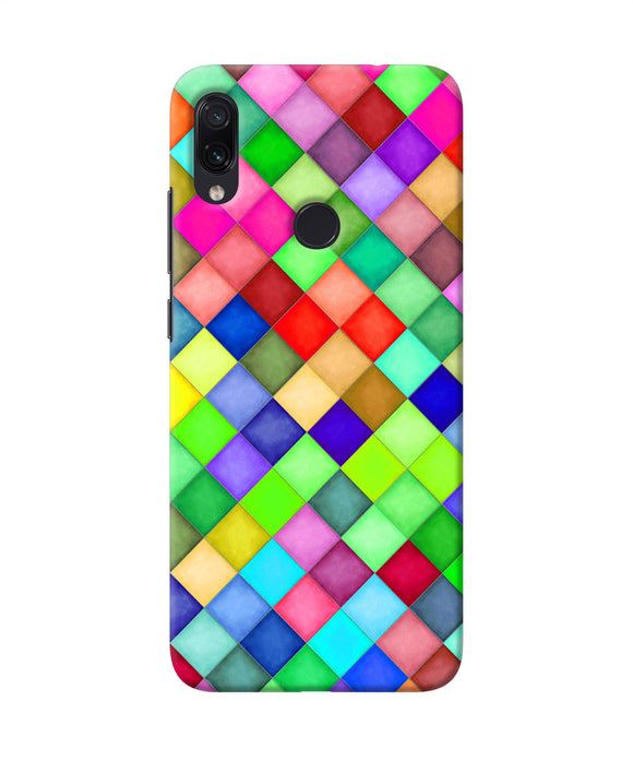 Abstract Colorful Squares Redmi Note 7 Back Cover