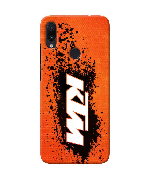 Ktm Black Spray Redmi Note 7 Back Cover