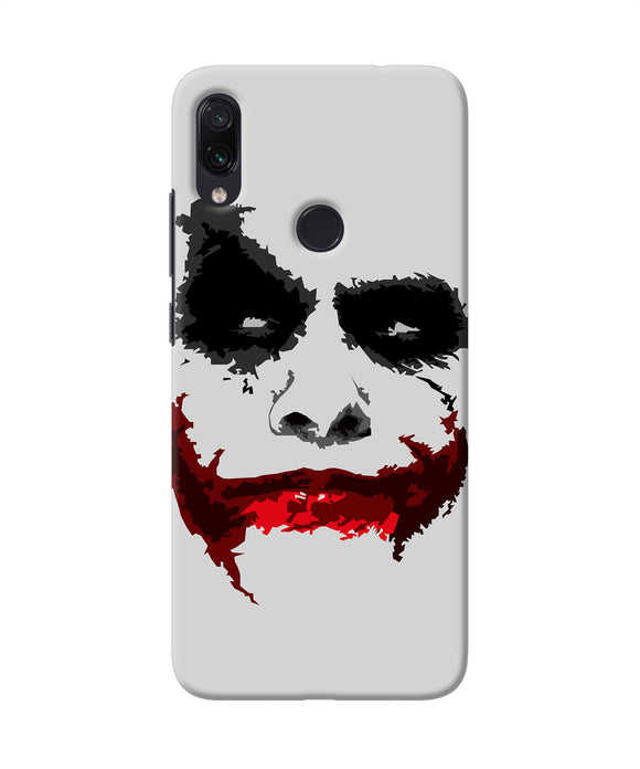 Joker Dark Knight Red Smile Redmi Note 7 Back Cover