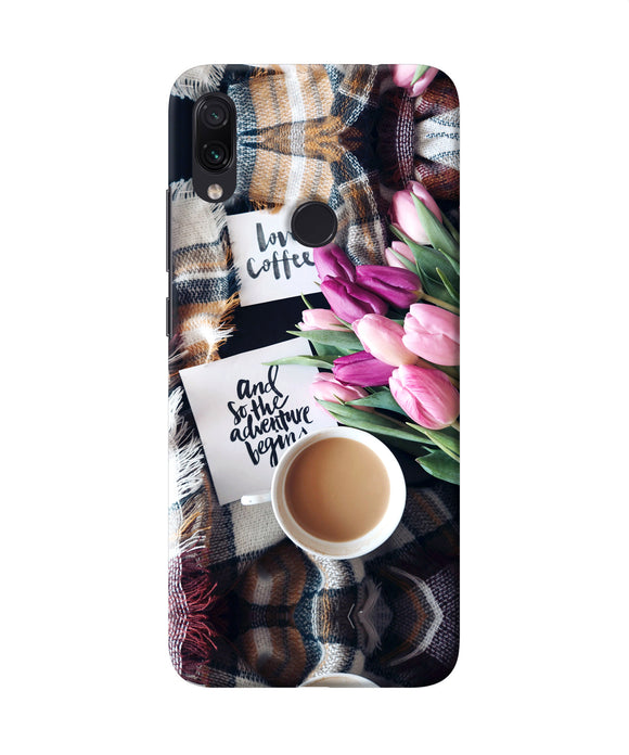 Love Coffee Quotes Redmi Note 7 Pro Back Cover