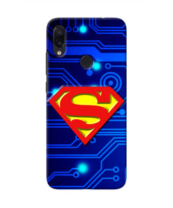 Superman Abstract Redmi Note 7 Pro Real 4D Back Cover