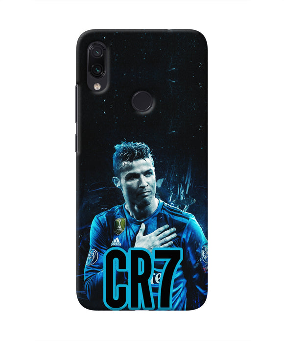 Christiano Ronaldo Blue Redmi Note 7 Pro Real 4D Back Cover