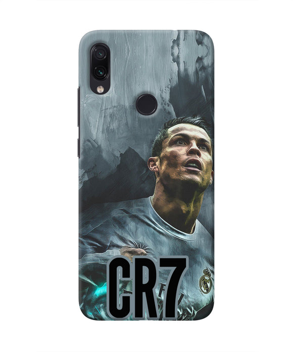 Christiano Ronaldo Grey Redmi Note 7 Pro Real 4D Back Cover