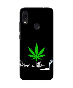 Weed Relax Quote Redmi Note 7 Pro Real 4D Back Cover
