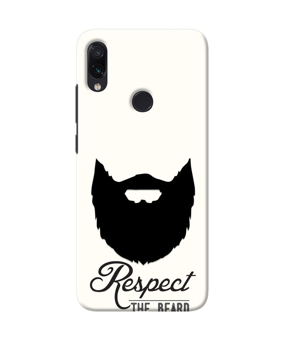Respect the Beard Redmi Note 7 Pro Real 4D Back Cover