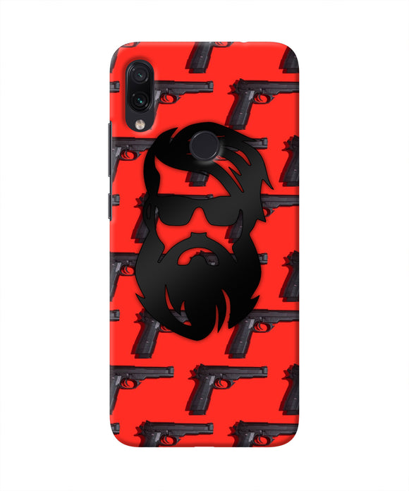 Rocky Bhai Beard Look Redmi Note 7 Pro Real 4D Back Cover
