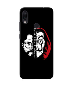 Money Heist Think Like Professor Redmi Note 7 Pro Back Cover